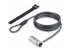 StarTech.com Nano Slot Compatible 6.6ft (2m) Cable Lock, Laptop Security - Right-angle