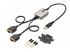 StarTech.com 2ft (60cm) 2-Port USB to Serial Adapter Cable, Interchangeable DB9 Screws/Nuts, COM Retention, USB-A to DB9 RS232, FTDI, Level-4 ESD Protection, Windows/macOS/ChromeOS/Linux - Right-angle