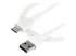 StarTech.com 2m USB A to USB C Charging Cable, Durable Fast Charge & Sync USB 2.0 to USB Type C Data Cord, Rugged TPE Jacket Aramid Fiber M/M 3A White, Samsung S10, S20, iPad Pro, Pixel - Right-angle