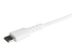 StarTech.com 6 ft(2m) Durable White USB-C to Lightning Cable, Heavy Duty Rugged Aramid Fiber USB Type A to Lightning Charger/Sync Power Cord, Apple MFi Certified iPad/iPhone 12 Pro Max - Close up