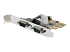 StarTech.com 2-Port PCI Express Serial Card, Dual Port PCIe to RS232 (DB9) Serial Interface Card, 16C1050 UART, Standard or Low Profile Brackets, COM Retention, For Windows & Linux - Right-angle