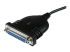 StarTech.com 6 ft / 2m USB to DB25 Parallel Printer Adapter Cable - Right-angle