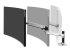 Ergotron LX - Mounting kit (articulating arm, desk clamp mount, extension adapter, grommet-mount base, 7" post) - Left side