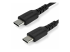 StarTech.com 1m USB C Charging Cable, Durable Fast Charge & Sync USB 2.0 Type C to USB C Laptop Charger Cord, TPE Jacket Aramid Fiber M/M 60W Black, Samsung S10, S20 iPad Pro MS Surface - Right-angle