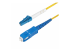 StarTech.com 3m (9.8ft) LC to SC (UPC) OS2 Single Mode Simplex Fiber Optic Cable, 9/125µm, Laser Optimized, 40G/100G, Bend Insensitive, Low Insertion Loss - Right-angle