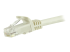 StarTech.com 5m CAT6 Ethernet Cable, 10 Gigabit Snagless RJ45 650MHz 100W PoE Patch Cord, CAT 6 10GbE UTP Network Cable w/Strain Relief, White, Fluke Tested/Wiring is UL Certified/TIA - Close up