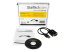 StarTech.com 1 ft USB to RS232 Serial DB9 Adapter Cable with COM Retention - Front