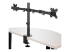 StarTech.com Desk Mount Dual Monitor Arm, Desk Clamp / Grommet VESA Monitor Mount for up to 32 inch Displays, Ergonomic Articulating Monitor Arm, Height Adjustable/Tilt/Swivel/Rotating - Back