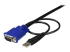 StarTech.com 6 ft Ultra-Thin USB 2-in-1 KVM Cable - Close up