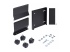 StarTech.com Computer Tower Cart Rolling CPU Caddy w/ Wheels, Adjustable - Right-angle