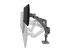 Ergotron LX Pro - Mounting kit (dual stacking arm) - Right-angle