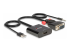 Lindy - Adapter - HD-15 (VGA), USB (power only), mini-phone stereo 3.5 mm male to HDMI, mini jack female - Left-angle