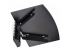 StarTech.com Floating Wall-Mounted AV Shelf, Adjustable Height Shelf For Under TV, Organize A/V Equipment On Black Tempered Glass Shelf - Bottom
