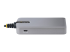 StarTech.com 4-Port USB Hub, USB 3.0 5Gbps, Bus Powered, USB-A to 4x USB-A Hub with Optional Auxiliary Power Input, Portable Desktop/Laptop USB Hub with 1ft (30cm) Attached Cable - Back