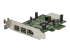 StarTech.com 3 Port 2b 1a Low Profile 1394 PCI Express FireWire Card Adapter - Left-angle