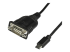StarTech.com USB C to Serial Adapter Cable 16" (40cm), USB Type C to RS232 (DB9) Converter Cable, USB-C Serial Cable for PLCs, Scanners, Receipt Printers, Male/Male, Windows/macOS/Linux - Right-angle