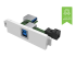 VISION TechConnect 3 USB-b module with active booster circuit - Right-angle