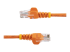 StarTech.com 0.5m Orange Cat5e / Cat 5 Snagless Ethernet Patch Cable 0.5 m - Front