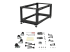 StarTech.com 8U 19" Open Frame Server Rack, 4 Post Adjustable Depth 23-41" Mobile, Free Standing Rolling Network/Computer Equipment Data Rack, Dell PowerEdge, HP ProLiant ThinkServer - Front