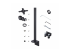StarTech.com Desk Mount For 2x Vertically Stacked Monitors, Dual 49", TAA - Front