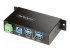 StarTech.com 4-Port Managed USB Hub with 4x USB-A, Heavy Duty with Metal Industrial Housing, ESD & Surge Protection, Wall/Desk/Din-Rail Mountable, USB 3.0/3.1/3.2 Gen 1 5Gbps - Right-angle