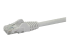 StarTech.com 10m CAT6 Ethernet Cable, 10 Gigabit Snagless RJ45 650MHz 100W PoE Patch Cord, CAT 6 10GbE UTP Network Cable w/Strain Relief, White, Fluke Tested/Wiring is UL Certified/TIA - Close up