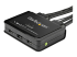 StarTech.com 2 Port HDMI KVM Switch, 4K 60Hz, Compact Dual Port UHD/Ultra HD USB Desktop KVM Switch with Integrated 4ft Cables & Audio, Bus Powered & Remote Switching, MacBook ThinkPad - Close up