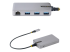 StarTech.com 3-Port USB-C Hub with Ethernet, 3x USB-A Ports, Gigabit Ethernet, USB 3.0 5Gbps, Bus-Powered, USB Type-C Hub w/GbE and 1ft/30cm Long Cable, Portable Laptop USB C Hub Adapter - Multi-angle