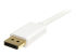 StarTech.com 1m 3 ft White Mini DisplayPort to DisplayPort 1.2 Adapter Cable M/M - Close up