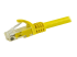 StarTech.com 100ft CAT6 Ethernet Cable, 10 Gigabit Snagless RJ45 650MHz 100W PoE Patch Cord, CAT 6 10GbE UTP Network Cable w/Strain Relief, Yellow, Fluke Tested/Wiring is UL Certified/TIA - Close up