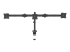 StarTech.com Desk Mount Triple Monitor Arm, Ergonomic VESA 3 Monitor Mount up to 27", Articulating & Height Adjustable Pole Mount, Tilt/Swivel/Rotate LCD/LED Screen, Desk Clamp/Grommet - Front