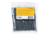 StarTech.com 4"(10cm) Cable Ties, 1/16"(2mm) wide, 7/8"(22mm) Bundle Diameter, 18lb(8kg) Tensile Strength, Nylon Self Locking Zip Ties with Curved Tip, 94V-2/UL Listed, 100 Pack, Black - Front