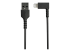 StarTech.com 3ft (1m) Durable USB A to Lightning Cable, Black 90° Right Angled Heavy Duty Rugged Aramid Fiber USB Type A to Lightning Charging/Sync Cord, Apple MFi Certified, iPhone 12 Pro - Close up