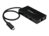 StarTech.com 3 Port USB C Hub with Ethernet - Right-angle
