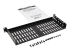 Eaton Tripp Lite Series SmartRack 1U Cantilever Fixed Rack Shelf - Left-angle