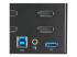 StarTech.com 2 Port Quad Monitor DisplayPort KVM Switch, 4K 60Hz UHD HDR, Desktop 4K DP 1.2 KVM with 2 Port USB 3.0 Hub (5Gbps) & 4x USB 2.0 HID Ports, Audio, Hotkey Switching, TAA - Close up