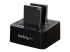 StarTech.com Standalone Hard Drive Duplicator, Dual Bay HDDSSD ClonerCopier, USB 3.1 (10 Gbps) to SATA III (6Gbps) HDDSSD Docking Station, Hard Disk Duplicator Dock - Right-angle