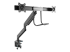 StarTech.com Desk Mount Dual Monitor Arm with USB & Audio, Slim Full Motion Adjustable Dual Monitor VESA Mount for 32" Displays (8kg/screen), Ergonomic Articulating, Desk Clamp or Grommet - Left-angle