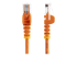 StarTech.com 0.5m Orange Cat5e / Cat 5 Snagless Ethernet Patch Cable 0.5 m - Front