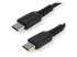 StarTech.com 2m USB C Charging Cable, Durable Fast Charge & Sync USB 2.0 Type C to USB C Laptop Charger Cord, TPE Jacket Aramid Fiber M/M 60W Black, Samsung S10, S20 iPad Pro MS Surface - Right-angle