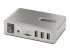 StarTech.com 10-Port USB-C Hub, 8x USB-A + 2x USB-C, Self-Powered w/ 65W Power Supply, USB 3.1 10Gbps Hub w/ BC1.2 Charging, Desktop/Laptop USB Hub with 3ft Locking USB-IF Certified Cable - Back