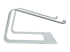 StarTech.com Laptop Stand for Desk, 5kg/11lb, Aluminum, Silver, Ergonomic - Left side