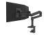 Ergotron LX - Mounting kit (articulating arm, extension, base, 2-piece desk clamp, dual displays bow, 2 pivots, 8" pole) - Back