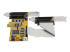 StarTech.com 8-Port PCI Express RS232 Serial Adapter Card, PCIe RS232 Serial Card, 16C1050 UART, Low Profile Serial DB9 Controller/Expansion Card, 15kV ESD Protection, Windows/Linux - Right side