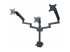 StarTech.com Triple Monitor Desk Mount For Up To Three 27in Screens, VESA 75x75/100x100, Tool-Less Arm Adjustments, C-Clamp/Grommet Mount, Spring-Assisted Arms - Right-angle