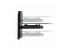 StarTech.com Floating Wall-Mounted AV Shelf, Adjustable Height Shelf For Under TV, Organize A/V Equipment On Black Tempered Glass Shelf - Multi-angle
