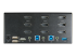 StarTech.com 2 Port Triple Monitor DisplayPort KVM Switch, 4K 60Hz UHD HDR, Desktop 4K DP 1.2 KVM with 2 Port USB 3.0 Hub (5Gbps) & 4x USB 2.0 HID Ports, Audio, Hotkey Switching, TAA - Back