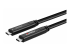Lindy - USB cable - 24 pin USB-C (M) to 24 pin USB-C (M) - Right-angle