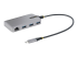 StarTech.com 3-Port USB-C Hub with Ethernet, 3x USB-A Ports, Gigabit Ethernet, USB 3.0 5Gbps, Bus-Powered, USB Type-C Hub w/GbE and 1ft/30cm Long Cable, Portable Laptop USB C Hub Adapter - Left-angle