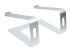 StarTech.com Laptop Stand for Desk, 5kg/11lb, Aluminum, Silver, Ergonomic - Back
